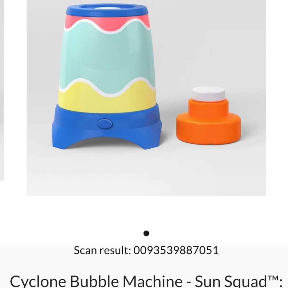 Sun Squad Kids Cyclone Bubble Machine - Multicolor